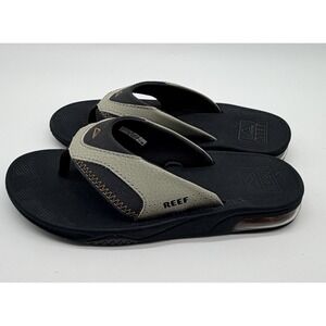 Reef Slides Kid's Sz 3 Fanning Olive Sudan Pool Beach